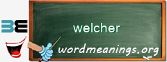 WordMeaning blackboard for welcher